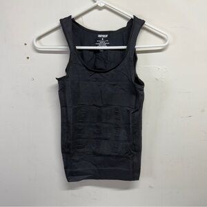 SHAPERLUV Male Shaper Tank Undershirt Men’s Medium 2 Gray 1 Black Spandex Nylon